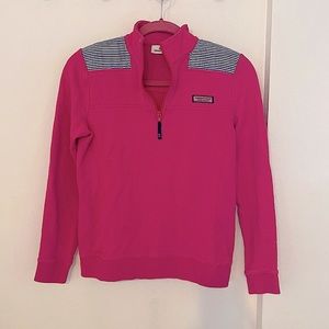 Vineyard Vines Hot pink 1/4 Zip Sweatshirt